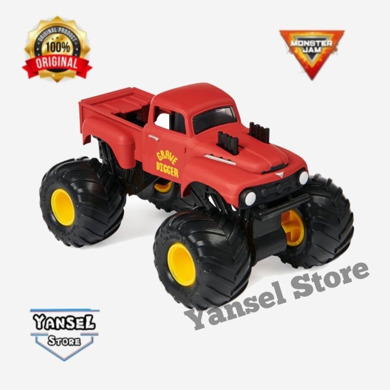 Monster Jam Grave Digger White Monster Truck