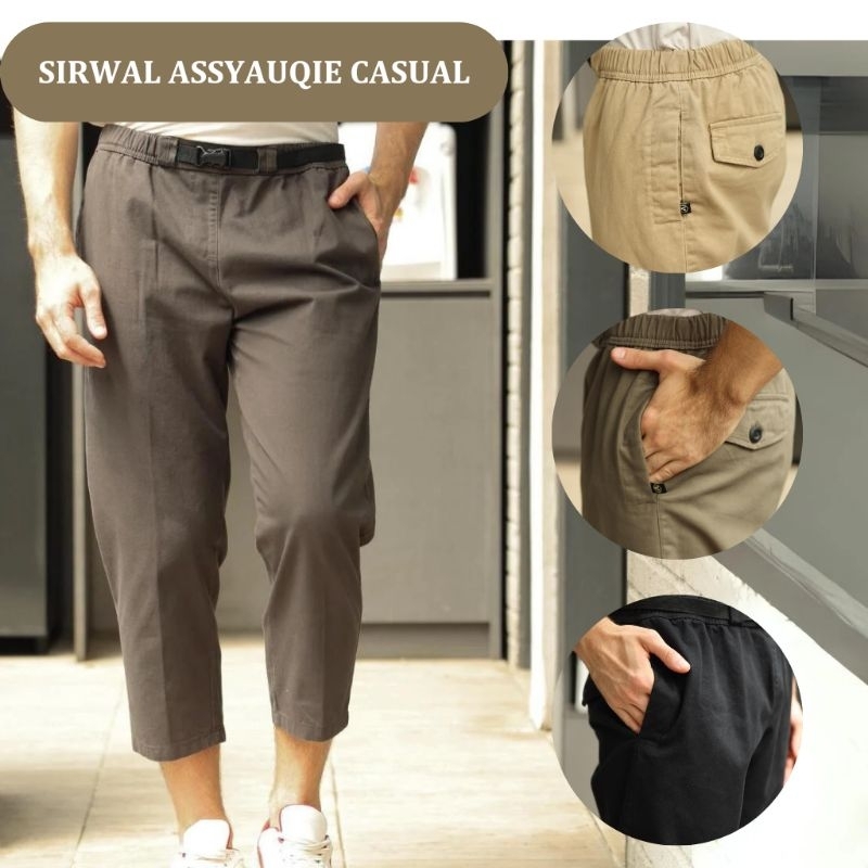 Celana Sirwal Assyauqie Kasual / Celana Sirwal Pria / Celana Alfatih / Sirwal Pria Asyauqi