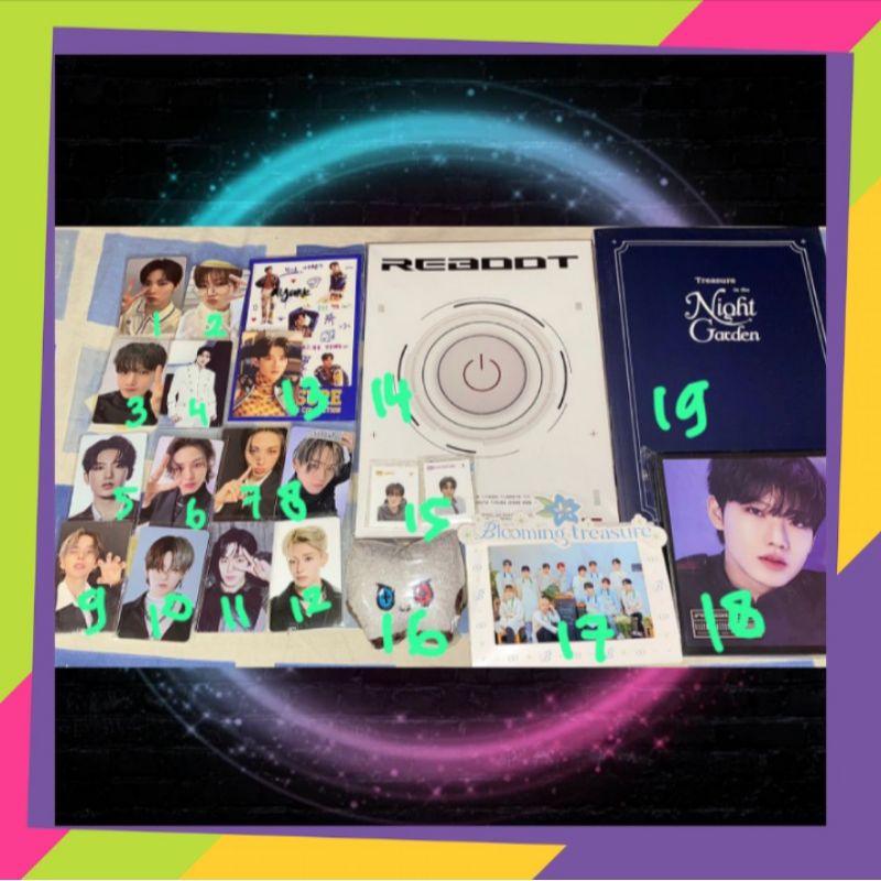 PHOTOCARD TREASURE OFFICIAL REBOOT ERA JUNKYU JAEHYUK ASAHI HYUNSUK YOSHI || BONBON TRUZ OFFICIAL