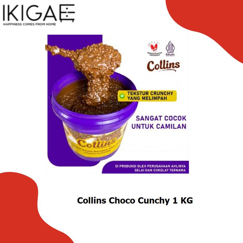 

➝↑❁⁂ COLLINS CHOCO CRUNCHY 1 KG / COKELAT PASTA DENGAN MALT KRISPI 1 KG Stok Banyak