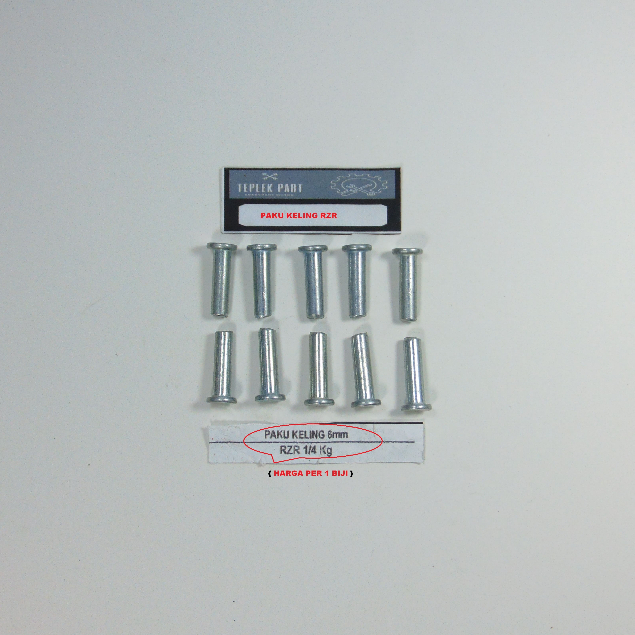 Paku Keling 6mm/Paku Keling Aluminium/Paku Keling Rzr/Paku Keling Rumah Kopling Rzr/Yamaha Rzr
