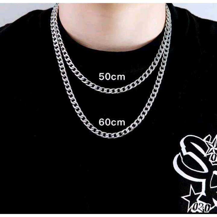 KALUNG TITANIUM RANTAI PRIA ANTI KARAT/KALUNG RANTAI TITANIUM PRIA