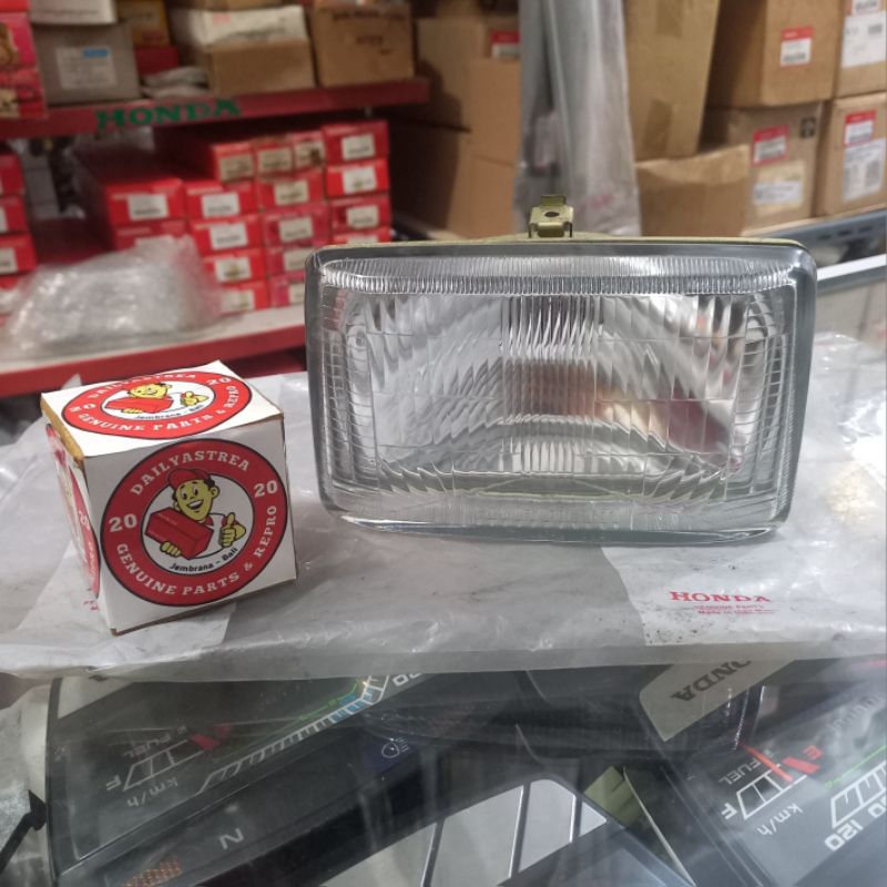 HEADLIGHT UNIT LAMPU REFLEKTOR DEPAN HONDA WIN MUDA ORIGINAL AHM 33120-GF6-910