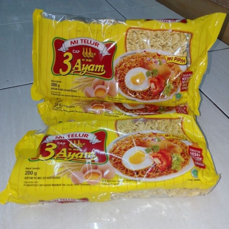 

Mie telur Cap 3 ayam