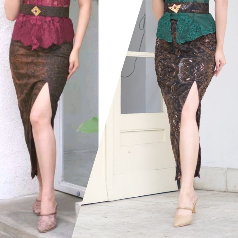 ROK BELAH SAMPING BATIK MODERN || ROK SPAN