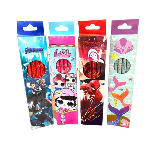 

Murah Banget 12pcs PENSIL KAYU 2B karakter / 1pack pensil kayu 2B karakter ➠☇☆✶