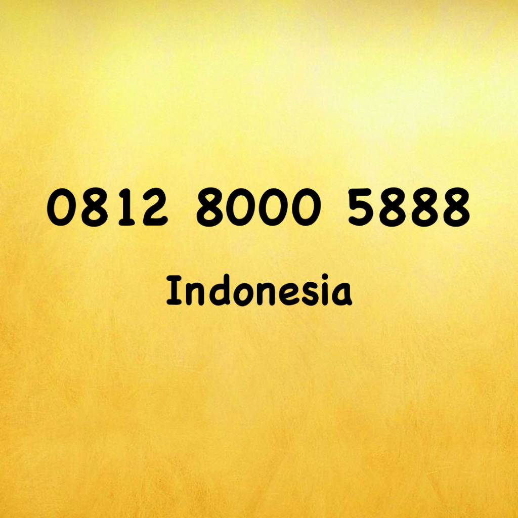 Nomor Cantik Simpati Triple A - 888 - 0812 8000 5888
