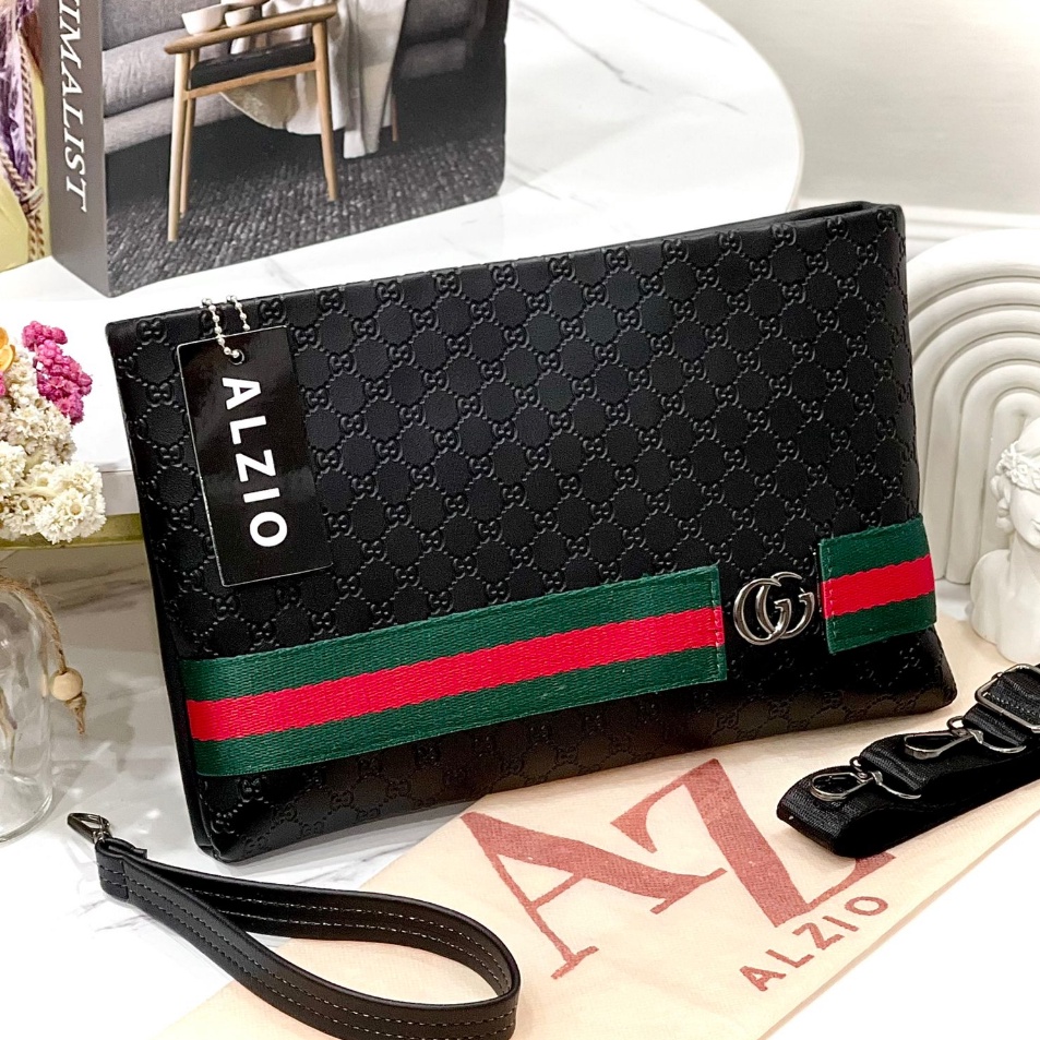 Ready Stok ALZIO - tas wanita pria handbag selempang sling bag import - ALZIO CLUTCH LAURA ➛➙❅⋆