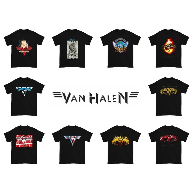 Kaos Van Halen Band Classic Rock / Baju Van Halen Band Vintage / Kaos Band Van Halen Music / Baju Ba