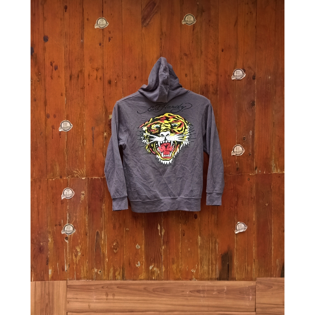 Zip Hoodie Ed Hardy original second Usia 12 tahun