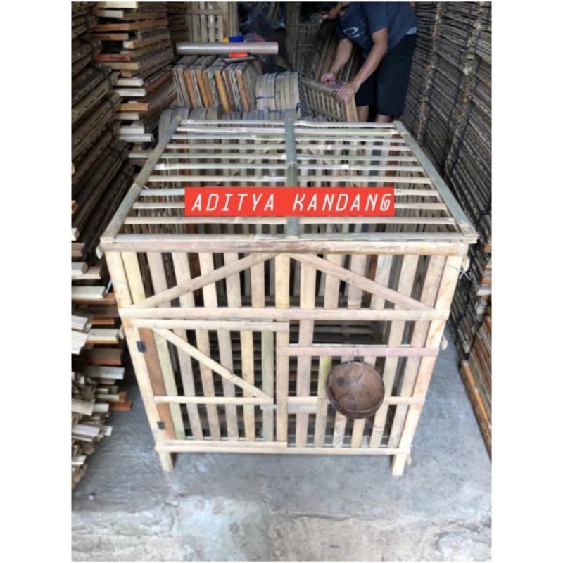 KANDANG AYAM BANGKOK BAMBU LIPAT 70X70