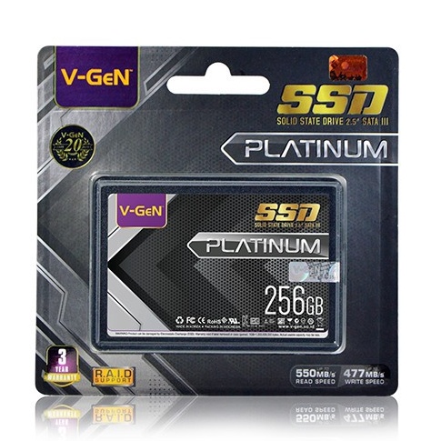 Harga TERMURAAH SSD Solid State Drive V-GeN 256GB SATA 3 SSD SATA III VGEN 08G