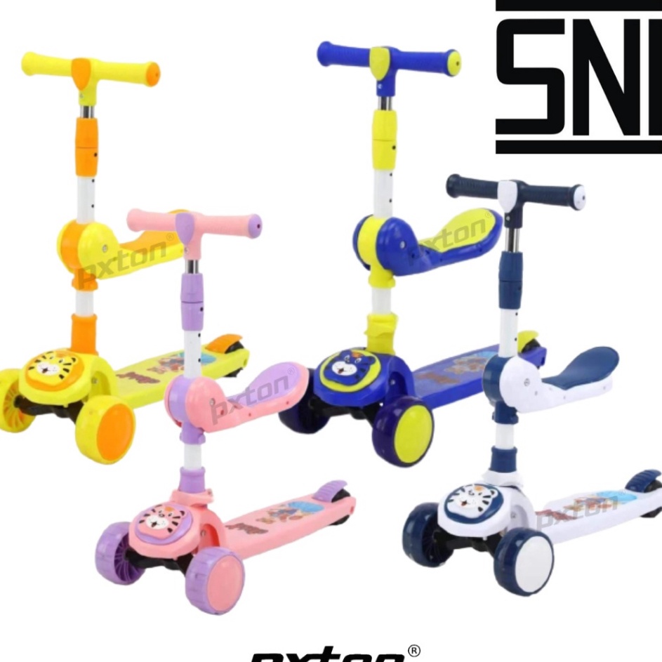 ➥☈✥ PXTON - Mainan Anak Skuter Otoped Sepeda Duduk 3 Roda 2in1 M290 Scooter Anak Multifungsi Ada Mus