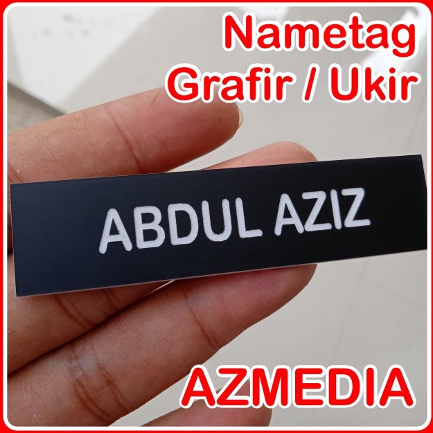 

Bestseller Nametag Nama Dada Grafir Ukir