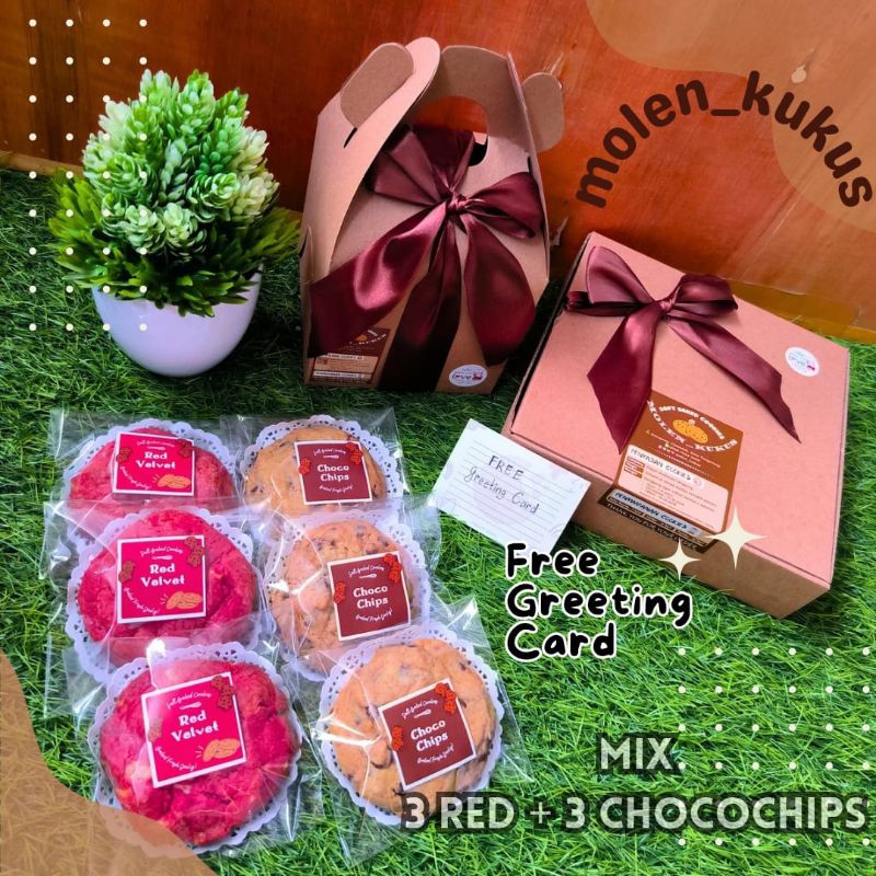 

6 pcs Soft Baked Cookies by molen_kukus HAMPERS ULANG TAHUN HAMPERS LAHIRAN HAMPERS WISUDA