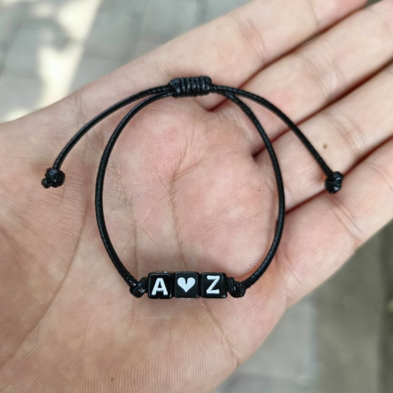 Gelang couple Gelang pasangan Gelang sahabat Gelang pacaran Gelang inisial Gelang tali  Gelang manik
