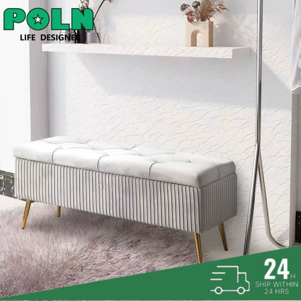 Bangku Sofa Penyimpanan Bangku Penyimpanan Persegi Panjang Ruang Ganti Bangku Ganti Sepatu Panjang