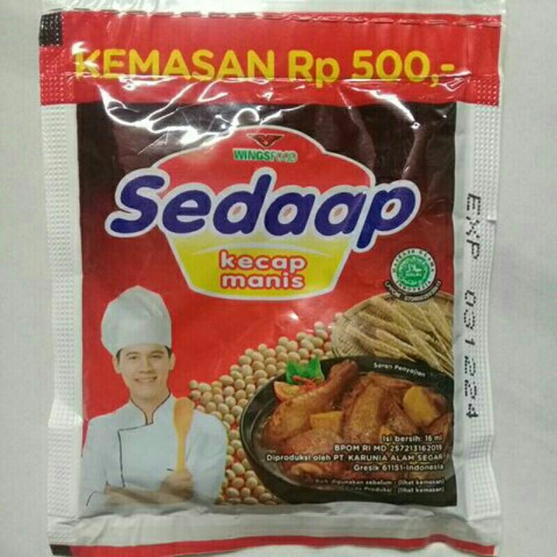 

~MOS~ Kecap Sedaap Sachet 16 ml. Kecap Manis. Kecap Sachet. Kecap Wingsfood