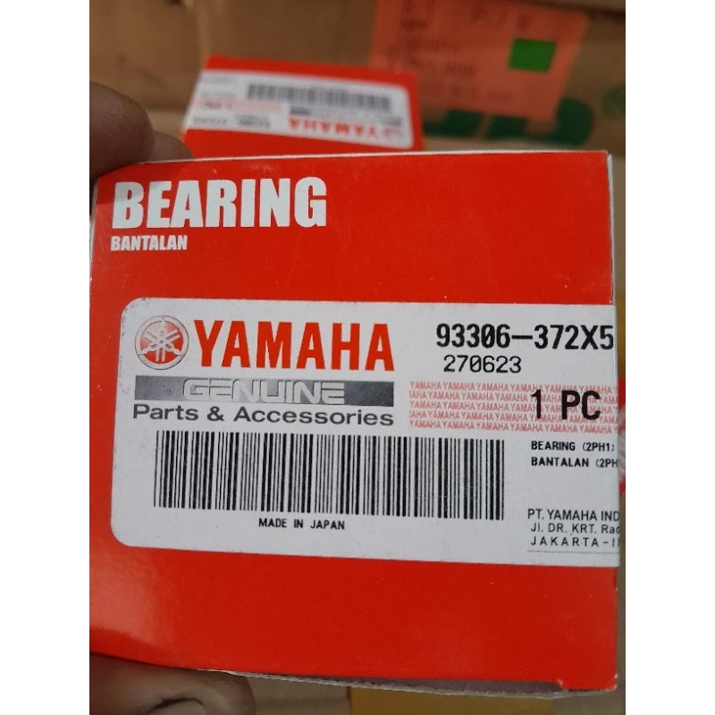 BEARING KRUK AS MIO M3 CRANKSHAFT KANAN KODE PART 93306-372X5 ORIGINAL