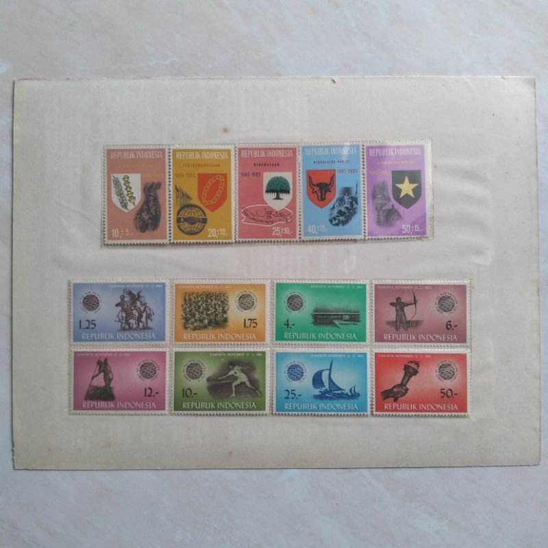 

Set Perangko Prangko Kuno Indonesia Orde Lama 1963-1965 Mint - YN839
