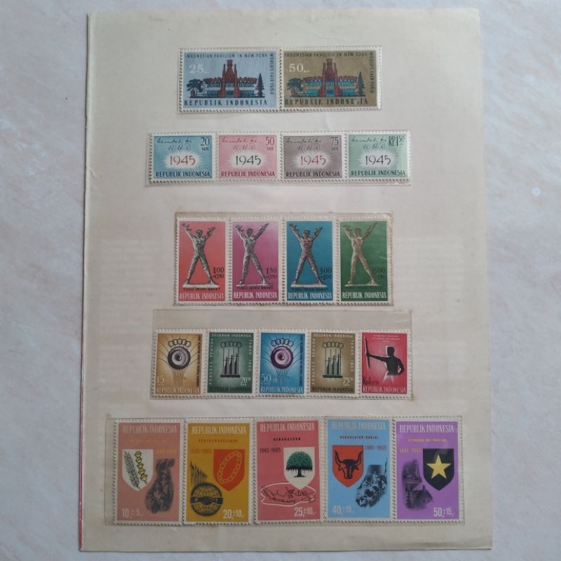 

Set Perangko Prangko Kuno Indonesia Orde Lama 1959-1965 Mint - YN841