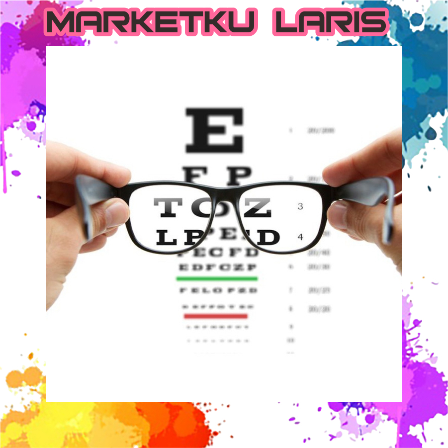 MKL - Kacamata Lensa Minus Kacamata Baca Minus Ukuran 0.5 sampai 4.00 Unisex Pria Wanita Kaca Mata F