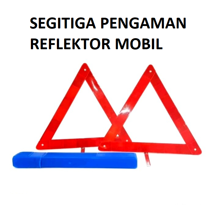 Segitiga Merah Pengaman Mobil Reflektor 2pcs