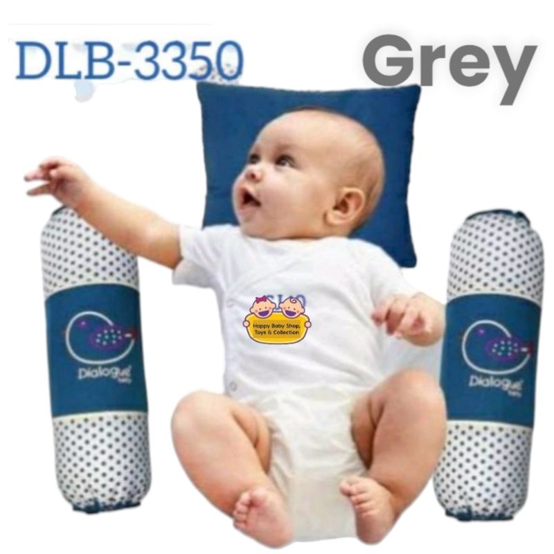 Bantal Guling Bayi Dialogue Birdie Series DLB 3350 warna abu