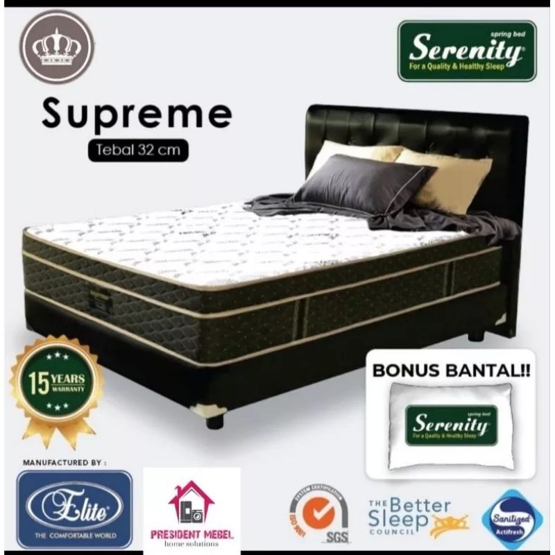 SPRINGBED SERENITY SUPREME /KASUR SERENITY SUPREME - SERENITY BY ELITE