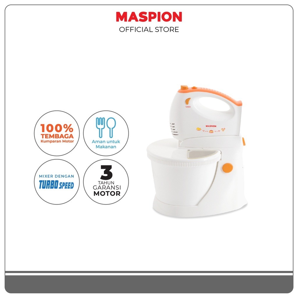 MASPION MIXER STAND MIXER DUDUK PENGADUK KUE MT 1194 3LITER