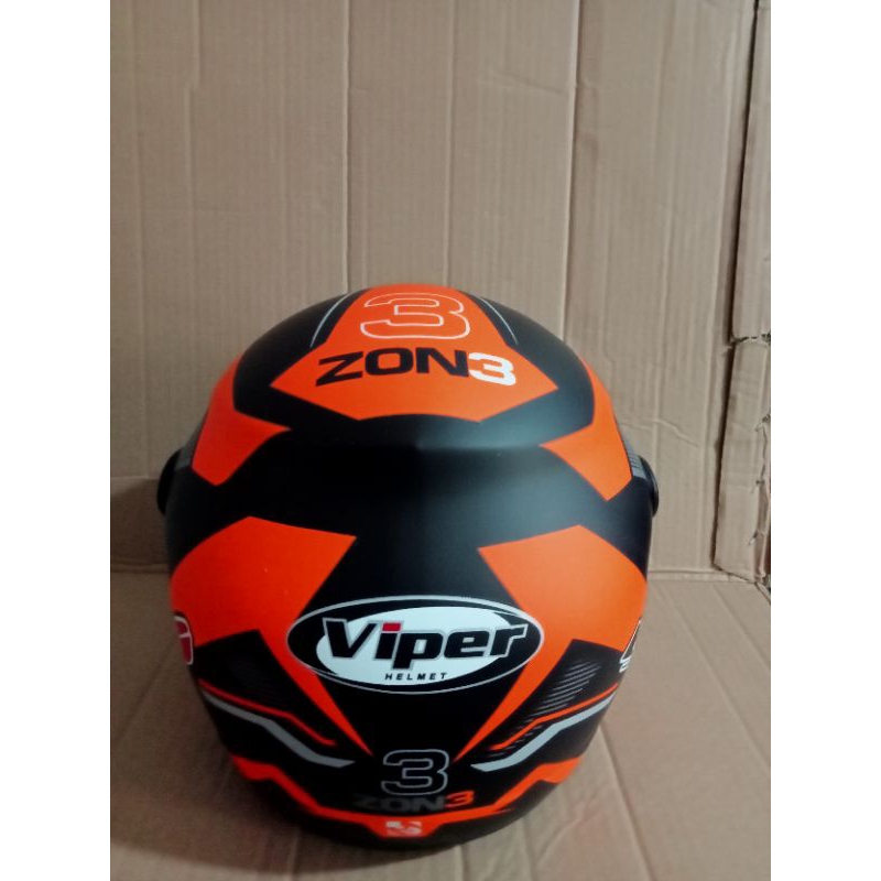 helm viper Jon black orange