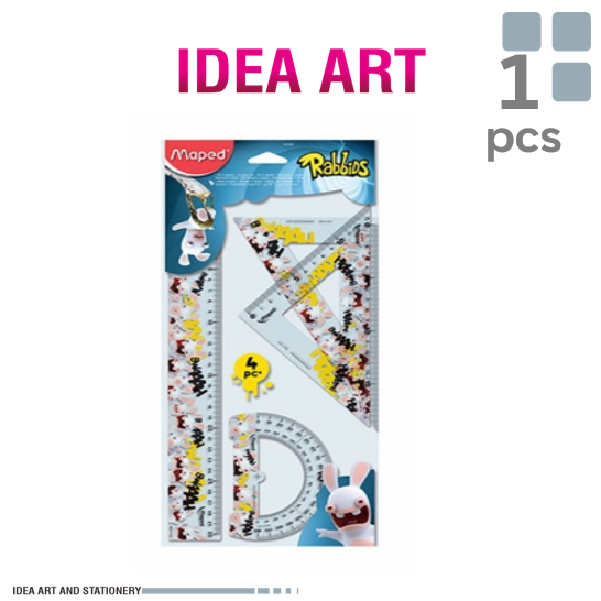 

Penggaris Maped Rabbids Set 4 pcs Large 30 cm Ruler