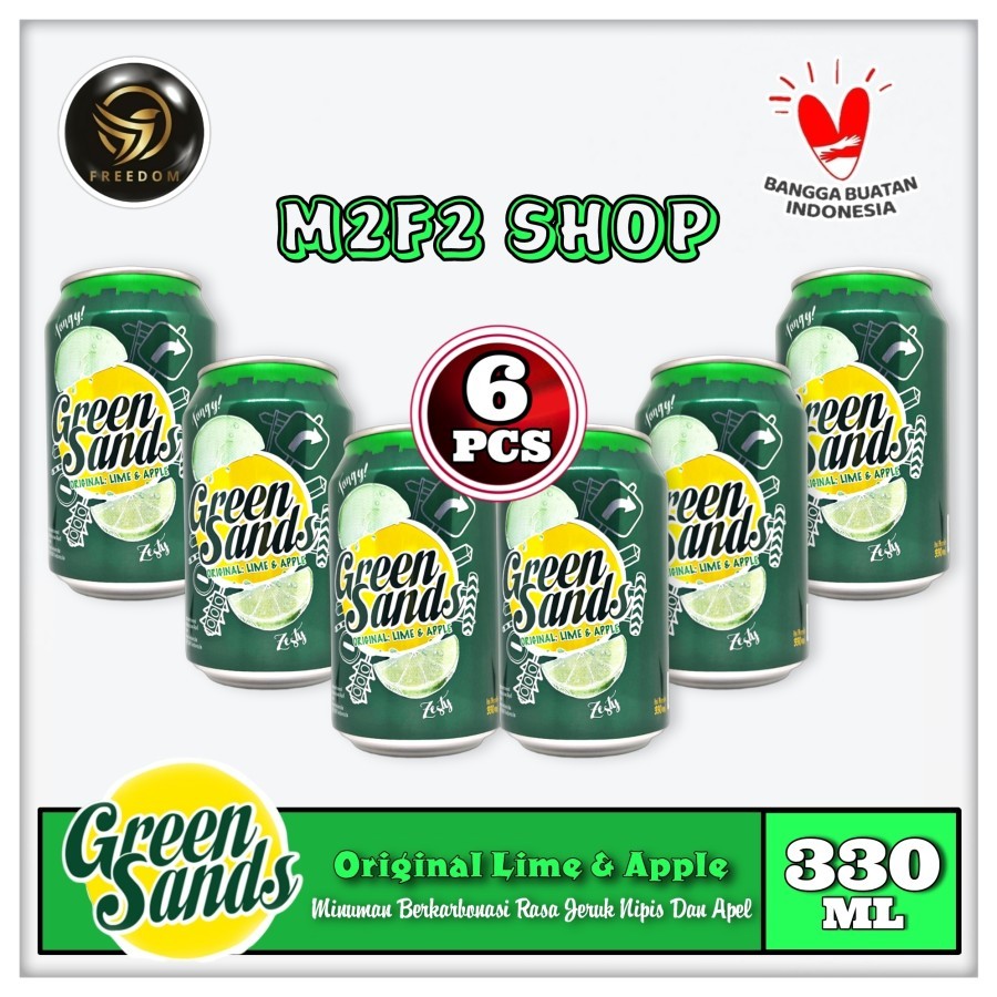 

Green Sands Lime Apple Minuman Bersoda Kaleng | Can - 330 ml (Kemasan 6 Pcs)