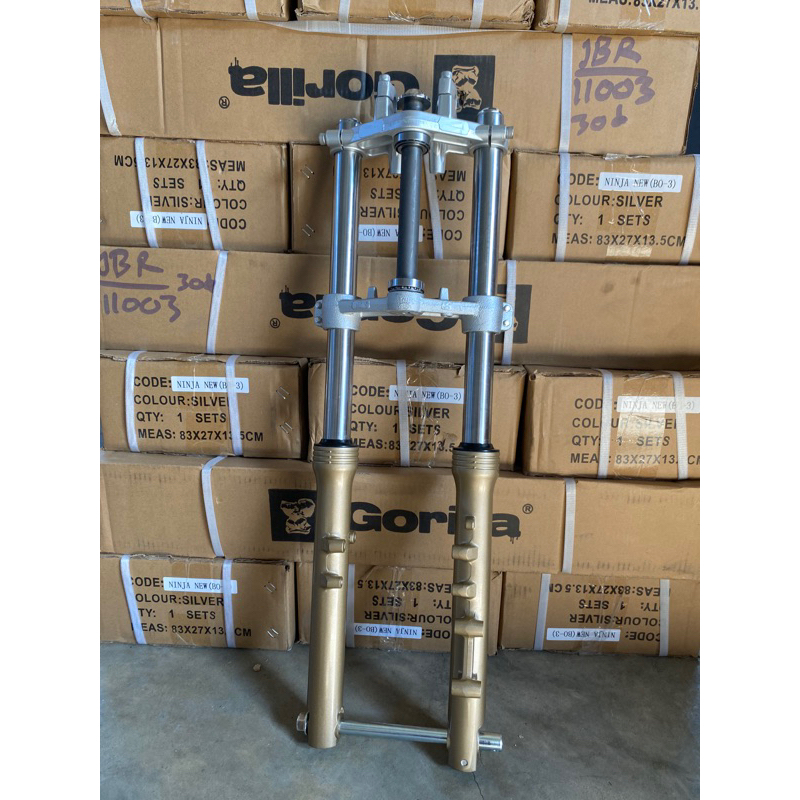 shock sok skok depan ninja R/ninja RR as gold/as krom standart/full krom merk Nagoya/Naruto/Mitsuyo/