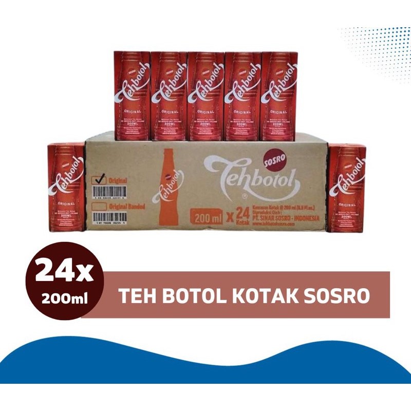 

Teh Botol Kotak Sosro 200 ml 1 Dus Isi 24 Pcs