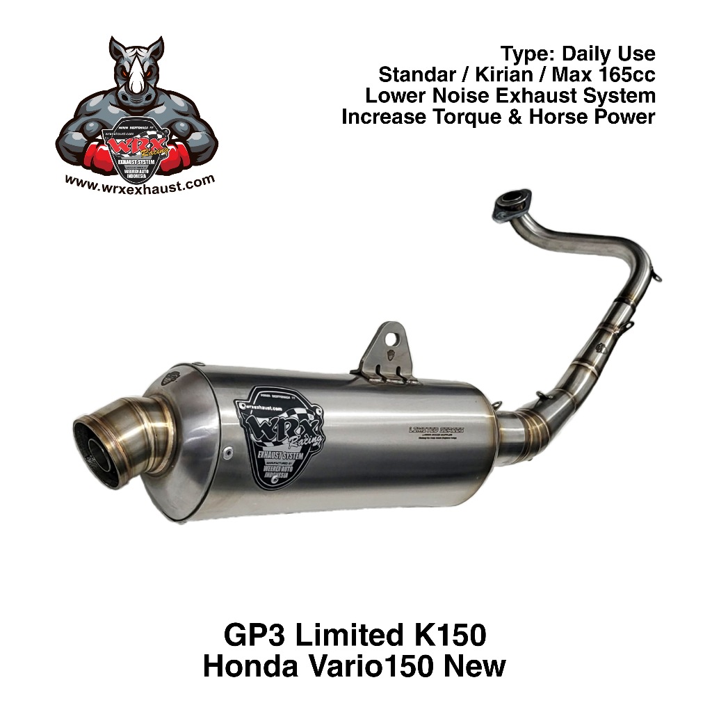 Knalpot WRX GP3 Limited K150 Vario150 New