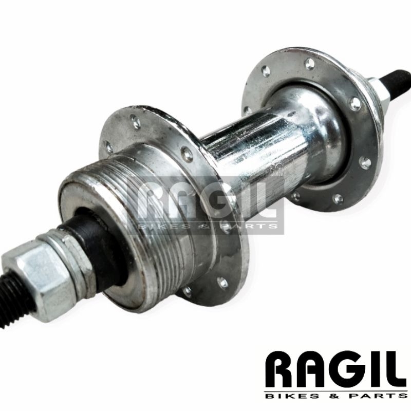 HUB BOS BOSCH BELAKANG SEPEDA LUBANG 28 HOLE 28H NAP DRAT DOBEL KROM BESI MTB BMX ANAK FEDERAL