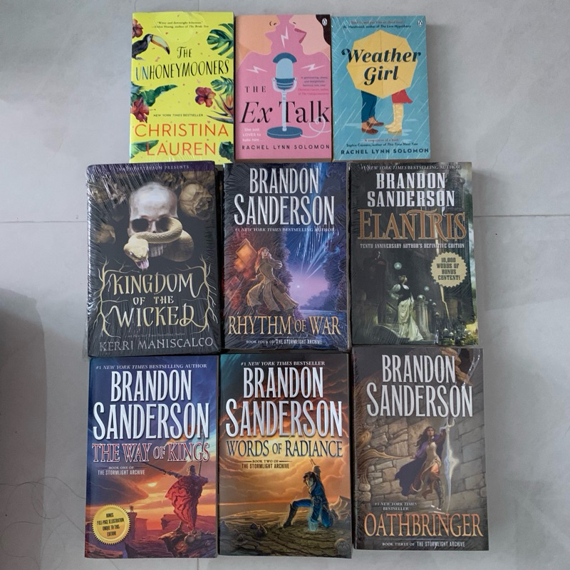 preloved import books novel fiction unhoneymooners kingdom of the wicked ex talk brandon sanderson t