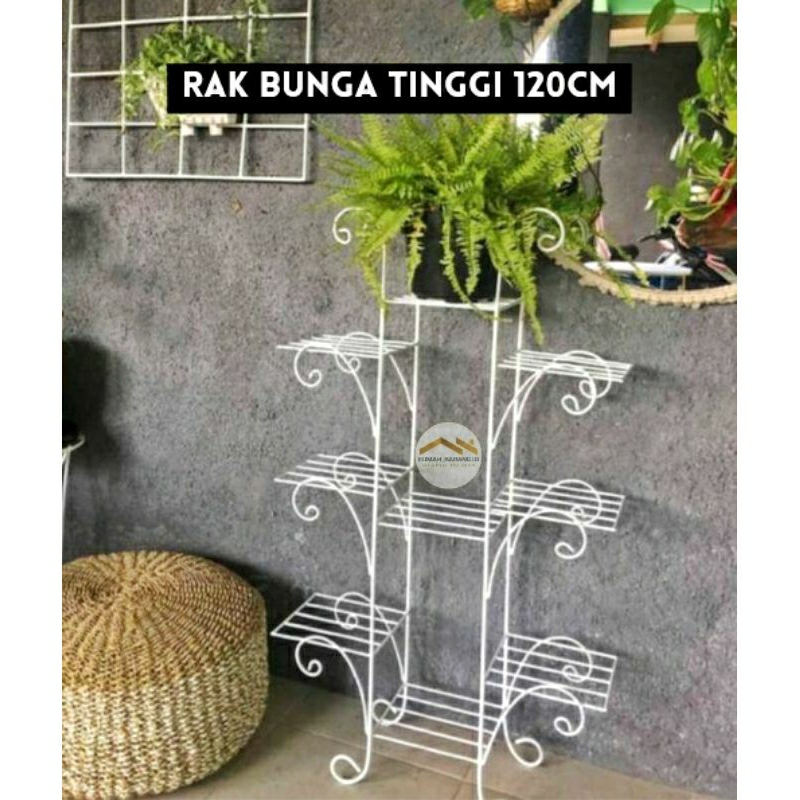 STANDING POT RAK BUNGA SUSUN 9 TINGGI 120CM / RAK BUNGA SUSUN BESI / RAK POT BUNGA