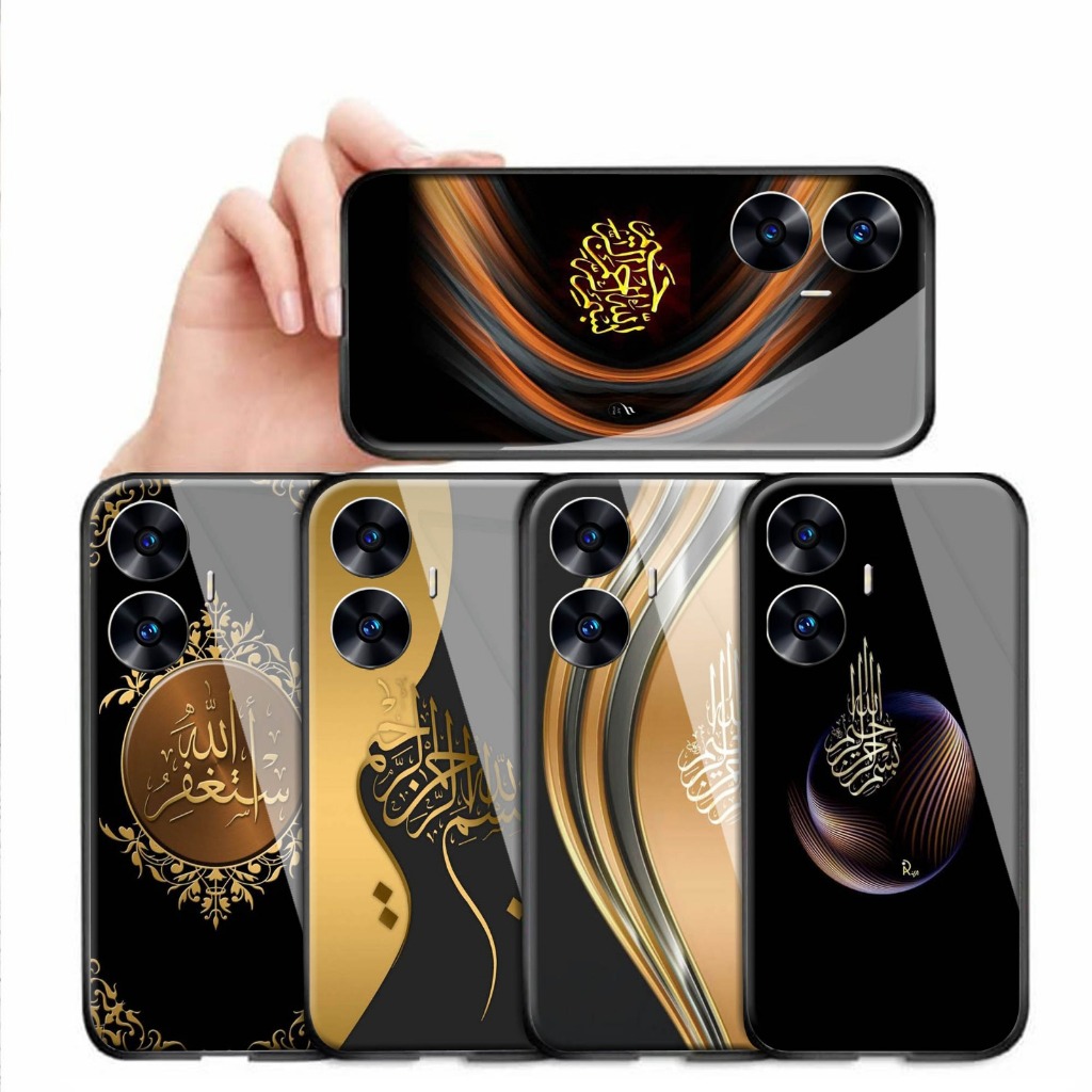 Case Kaca Glossy Realme C55 - Case Hp Realme C55 - Case Keren Realme C55 - Casing Realme C55 - Case 