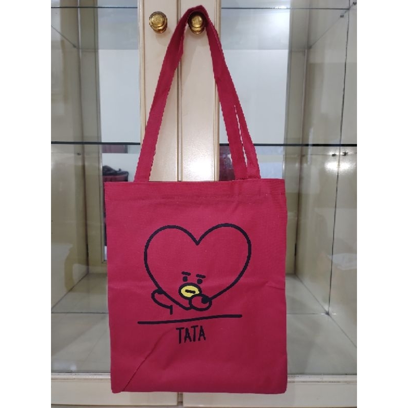 Tas Totebag Karakter BT21 BTS RJ Chimmy Tata Cooky