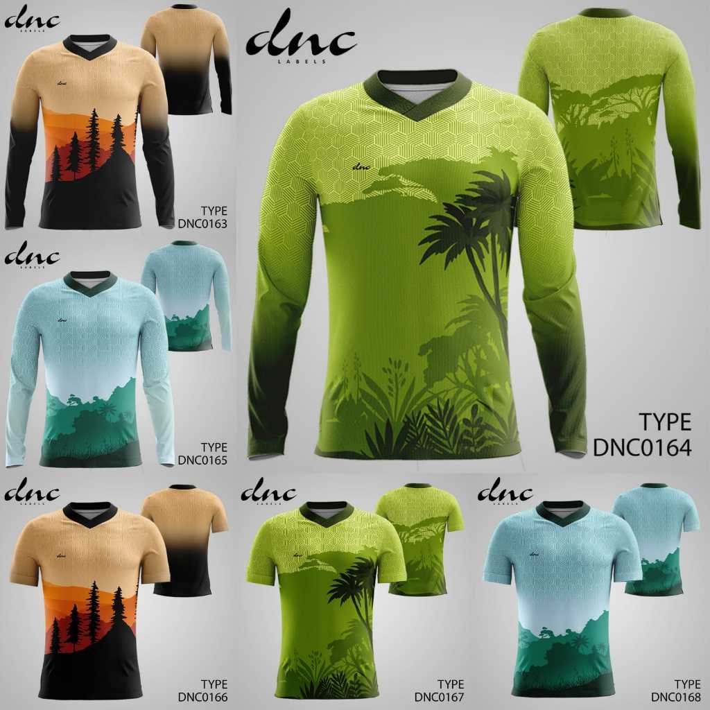 Kaos Jersey Sepeda Desain Keren Baju Jersey Gowes MTB 2021 2022 Bahan Premium Printing Lengan Panjan