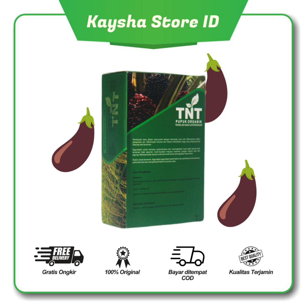 Pupuk Organik Padat Rahasia Sukses Pertanian Tanaman Buah dan Sayuran Terong TNT