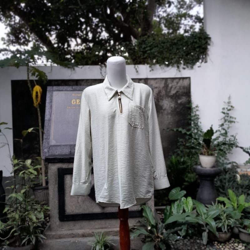 blouse wanita crincle / kulot wanita crincle / one set wanita crincle