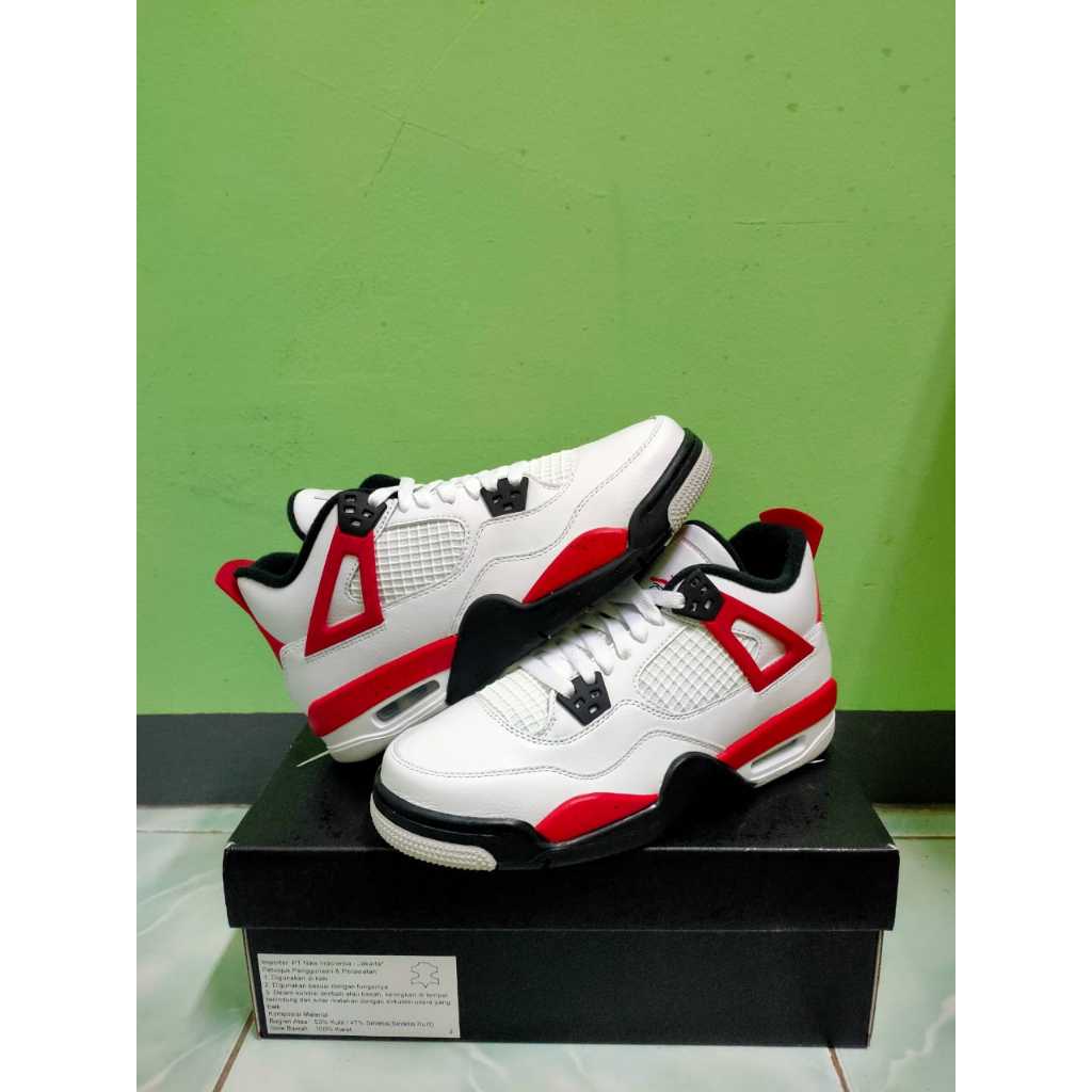 Nike Air Jordan 4 Retro Red Cement GS Authentic 100%