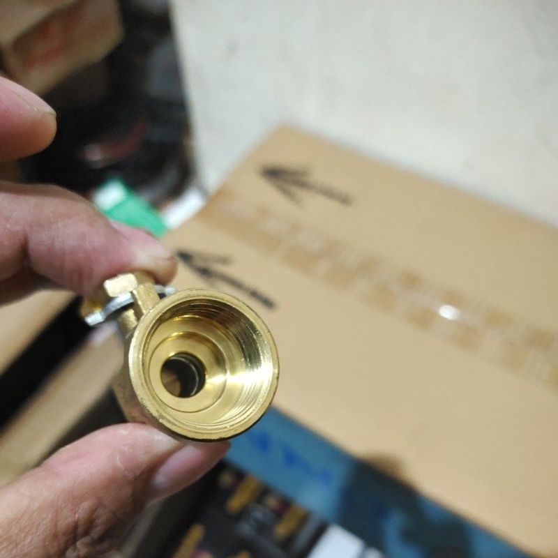 kran/valve kuningan oven gas drat dalem 1/2 keluar nepel selang 3/8