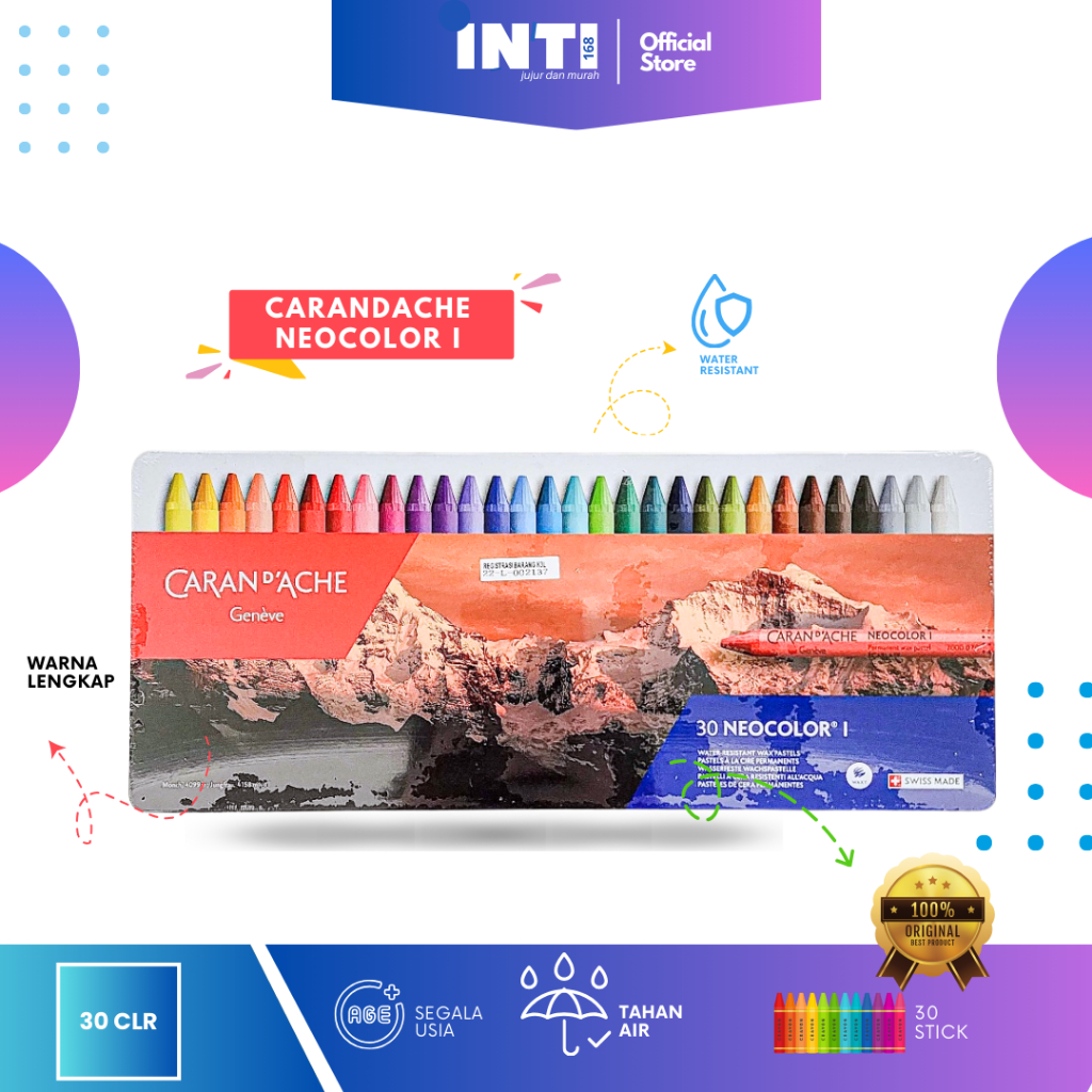 

Carandache Oil Pastel 30C Neocolor 1 Wax Crayon