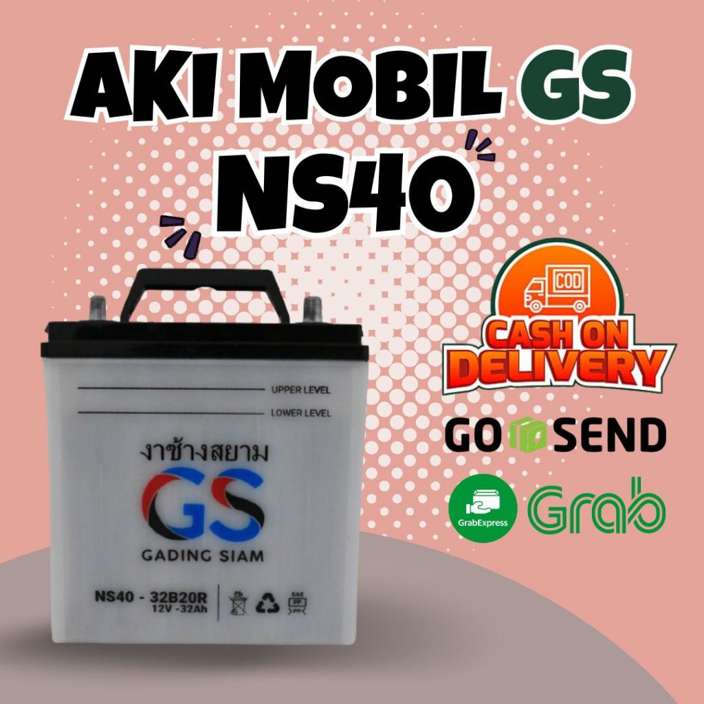 Aki Mobil Chevrolet spark NS40 (32B20R) GS Premium Accu Basah