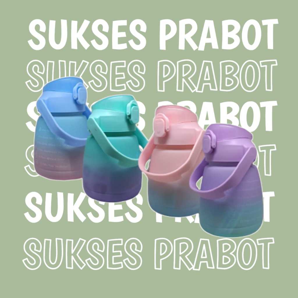 Botol Minum Viral Gradasi / Botol Gemoy Pelangi / Botol Minum 1014