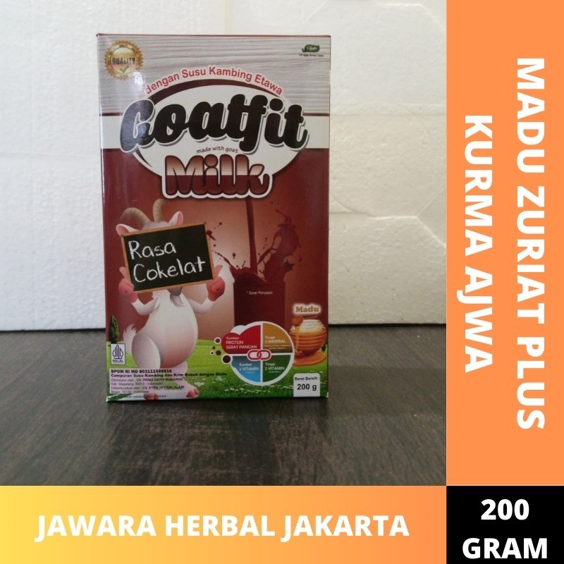 

GOATFIT MILK COKLAT Susu Kambing Etawa plus Madu Goat Fit 200 Gram